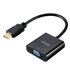 Akasa AK-CBHD15-20BK cavo e adattatore video 0,2 m VGA (D-Sub) HDMI tipo A (Standard) Nero