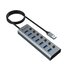 Akasa AK-HB-21BKCM hub di interfaccia USB 3.2 Gen 1 (3.1 Gen 1) Type-A 5000 Mbit/s Alluminio