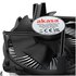 Akasa Intel LGA1700 Processore Raffreddatore ibrido 9 cm Alluminio, Nero 1 pz