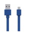 Allocacoc 10452BL/USBMBC Cavo per cellulare USB A Micro-USB Blu