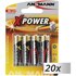 Ansmann 20x4 Ansmann Alkaline Mignon AA LR 6 X-Power