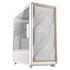 Antec Flux Bianco Mid Tower E-ATX 4 ventole pwm incluse, inserto frontale in legno pregiato