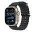 Apple Cinturino Ocean nero (49 mm) - Titanio naturale