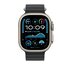 Apple Cinturino Ocean nero (49 mm) - Titanio naturale