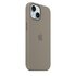 Apple Custodia MagSafe in silicone per iPhone 15 - Grigio creta