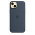 Apple Custodia MagSafe in silicone per iPhone 15 Plus - Blu Tempesta