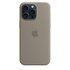 Apple Custodia MagSafe in silicone per iPhone 15 Pro Max - Grigio creta