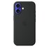 Apple Custodia MagSafe in silicone per iPhone 16 - Nero