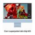 Apple iMac con Retina 24'' Display 4.5K M3 chip con 8‑core CPU e 10‑core GPU, 512GB SSD - Blu