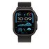 Apple Loop in maglia milanese in titanio nero (49 mm) - Medium