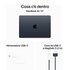 Apple MacBook Air 13'' M3 chip con core 8 CPU e core 8 GPU, 8GB, 256GB SSD Mezzanotte