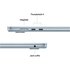 Apple MacBook Air 15'' M4 chip 10-core CPU 10-core GPU, 16GB, 512GB SSD - Celeste