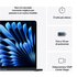 Apple MacBook Air 15'' M4 chip 10-core CPU 10-core GPU, 24GB, 512GB SSD - Mezzanotte