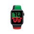 Apple MUQ63ZM/A accessorio indossabile intelligente Band Nero, Verde, Rosso Fluoroelastomero