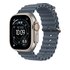 Apple Natural Titanium Finish Band Blu Fluoroelastomero, Titanio