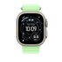 Apple Natural Titanium Finish Band Verde Fluoroelastomero, Titanio