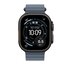 Apple Titanium Finish Band Blu Fluoroelastomero, Titanio
