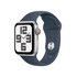 Apple Watch SE GPS + Cellular Cassa 40mm in Alluminio Argento con Cinturino Sport Blu Tempesta - M/L