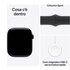 Apple Watch Series 10 Serie 10 GPS 46mm Cassa in Alluminio color Jet Black con Nero Sport Band - M/L