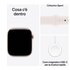 Apple Watch Series 10 Serie 10 GPS 46mm Cassa in Alluminio color Oro Rosa con Light Blush Sport Band - M/L