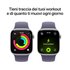 Apple Watch Series 11 GPS 42mm Cassa Alluminio Argento con Sport Band Viola Nebbia - M/L