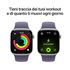 Apple Watch Series 11 GPS + Cellular 42mm Cassa Alluminio Argento con Sport Band Viola Nebbia - M/L