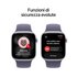 Apple Watch Series 11 GPS + Cellular 42mm Cassa Alluminio Argento con Sport Band Viola Nebbia - S/M