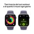 Apple Watch Series 11 GPS + Cellular 46mm Cassa Alluminio Argento con Sport Band Viola Nebbia - M/L