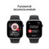 Apple Watch Series 11 GPS + Cellular 46mm Cassa Alluminio Grigio Siderale con Sport Band Nero - S/M