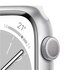 Apple Watch Series 8 GPS 41mm Argento con Cinturino Sport Band Bianco - Regular
