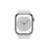 Apple Watch Series 8 GPS + Cellular 41mm Argento con Cinturino Sport Band Bianco - Regular