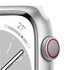 Apple Watch Series 8 GPS + Cellular 41mm Argento con Cinturino Sport Band Bianco - Regular