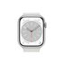 Apple Watch Series 8 GPS + Cellular 45mm Argento con Cinturino Sport Band Bianco - Regular