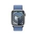 Apple Watch Series 9 GPS Cassa 41mm in Alluminio Argento con Cinturino Sport Loop Blu Inverno