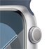Apple Watch Series 9 GPS Cassa 45mm in Alluminio Argento con Cinturino Sport Blu Tempesta - S/M