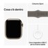 Apple Watch Series 9 GPS + Cellular Cassa 41mm in Acciaio inossidabile Oro con Cinturino Sport Creta - M/L