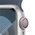 Apple Watch Series 9 GPS + Cellular Cassa 41mm in Alluminio Argento con Cinturino Sport Blu Tempesta - S/M