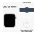 Apple Watch Series 9 GPS + Cellular Cassa 41mm in Alluminio Argento con Cinturino Sport Blu Tempesta - S/M