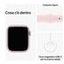 Apple Watch Series 9 GPS + Cellular Cassa 41mm in Alluminio Rosa con Cinturino Sport Rosa Confetto - S/M