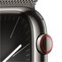 Apple Watch Series 9 GPS + Cellular Cassa 45m in Acciaio inossidabile Grafite con Cinturino Loop Grafite Milanese