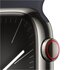 Apple Watch Series 9 GPS + Cellular Cassa 45m in Acciaio inossidabile Grafite con Cinturino Sport Band Mezzanotte - S/M