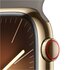 Apple Watch Series 9 GPS + Cellular Cassa 45mm in Acciaio inossidabile Oro con Cinturino Sport Creta - M/L