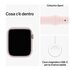 Apple Watch Series 9 GPS + Cellular Cassa 45mm in Alluminio Rosa con Cinturino Sport Rosa Confetto - S/M