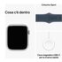 Apple Watch Series 9 GPS + Cellular Cassa in Alluminio Argento con Cinturino Sport Blu Tempesta - 45mm - M/L