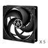Arctic Cooling P12 Value Pack Case per computer Ventilatore 12 cm Nero