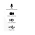 Asaky AS- 10 Webcam USB2.0 1080p HD Nero e microfono integrato