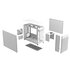 Asus AP201 PRIME CASE TG Bianco White Mini Tower