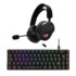 Asus Bundle ROG Falchion Ace + Pelta - Tastiera Gaming NX RED TKL 65% USB QWERTY ITA Nero + Cuffia Gaming USB tipo-C Wi-Fi Bluetooth Nero