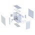 Asus Prime AP303 TG White Case Midi Tower Vetro Temperato No-Power ATX/mATX/Mini-ITX