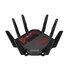 Asus ROG Rapture GT-BE19000 router wireless Multi-Gigabit Ethernet Tri-band (2,4 GHz/5 GHz/6 GHz) Nero, Rosso